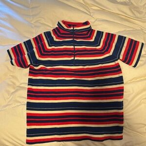 VINTAGE! Mod 1960’s zipper down top. SUPER cute small / med